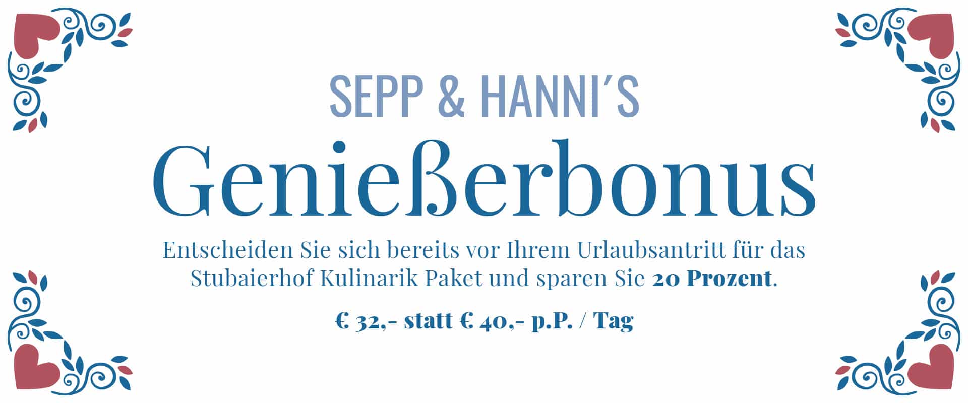 Kulinarisches Angebot in unseren Ferienwohnungen in Neustift im Stubaital
